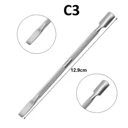 Kopytko do skórek C3 – Dwustronne, szerokie, stal chirurgiczna 12.9 cm | NILO